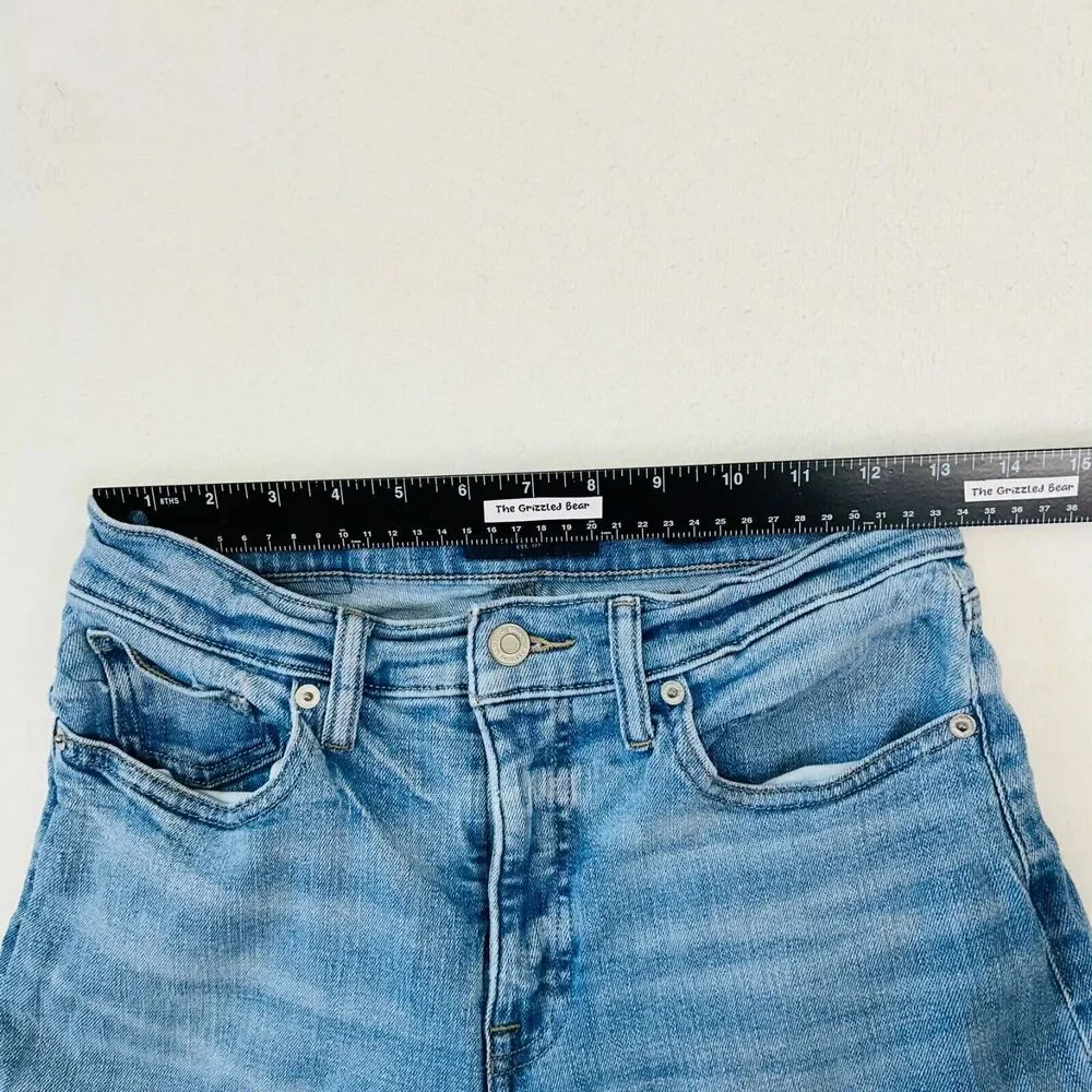 Lucky Brand Straight Ankle Crop Jeans 8/29 Mid Rise Dark Wash Denim - Picture 8 of 16